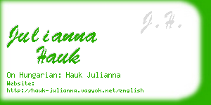 julianna hauk business card